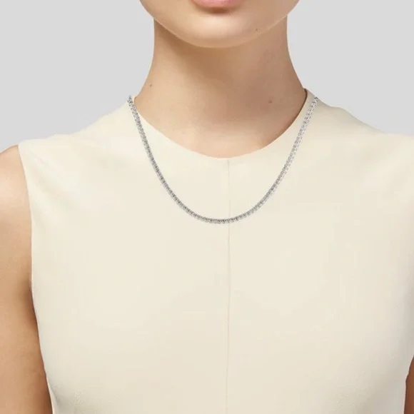 Diamond Tennis Necklace - 13.44ctw - Picture 2 of 6